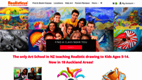 What Realisticusartacademy.co.nz website looked like in 2021 (3 years ago)