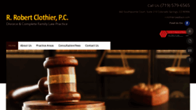 What Robertclothier.com website looked like in 2021 (3 years ago)