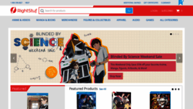 What Rightstufanime.com website looked like in 2021 (3 years ago)