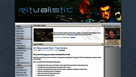What Ritualistic.com website looked like in 2021 (3 years ago)