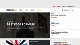 What Research-live.com website looked like in 2021 (4 years ago)