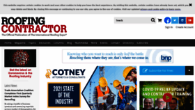 What Roofingcontractor.com website looked like in 2021 (3 years ago)