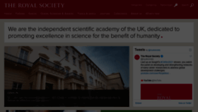 What Royalsociety.org website looked like in 2021 (3 years ago)