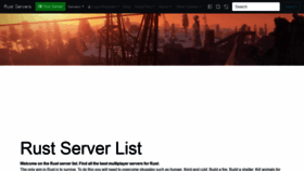 What Rust-servers.net website looked like in 2021 (3 years ago)