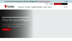 What Riksbyggen.se website looked like in 2021 (3 years ago)