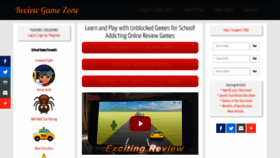 What Reviewgamezone.com website looked like in 2021 (3 years ago)