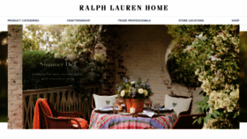 What Ralphlaurenhome.com website looked like in 2021 (3 years ago)