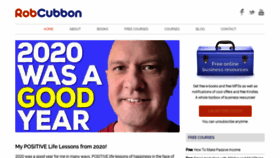What Robcubbon.com website looked like in 2021 (3 years ago)