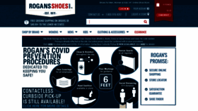 What Rogansshoes.com website looked like in 2021 (3 years ago)