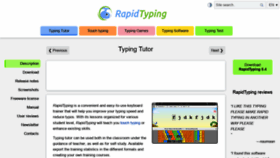 What Rapidtyping.com website looked like in 2021 (3 years ago)