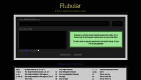 What Rubular.com website looked like in 2021 (3 years ago)