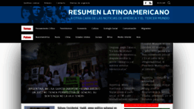 What Resumenlatinoamericano.org website looked like in 2021 (3 years ago)