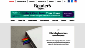 What Readersdigest.co.uk website looked like in 2021 (3 years ago)