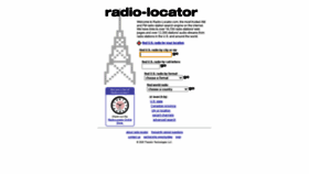 What Radio-locator.com website looked like in 2021 (3 years ago)