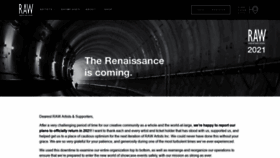 What Rawartists.com website looked like in 2021 (4 years ago)