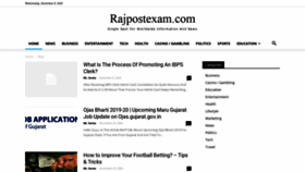 What Rajpostexam.com website looked like in 2021 (3 years ago)