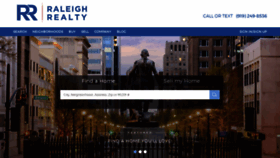 What Raleighrealtyhomes.com website looked like in 2021 (3 years ago)