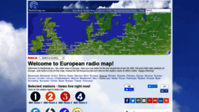 What Radiomap.eu website looked like in 2021 (3 years ago)