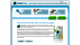 What Recover-keys.com website looked like in 2021 (3 years ago)