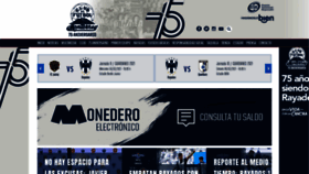 What Rayados.com website looked like in 2021 (3 years ago)