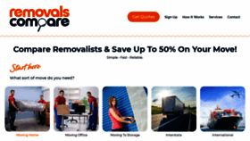 What Removalscompare.com.au website looked like in 2021 (3 years ago)