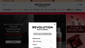 What Revolutionbeauty.com website looked like in 2021 (3 years ago)