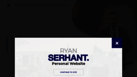 What Ryanserhant.com website looked like in 2021 (3 years ago)