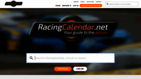 What Racingcalendar.net website looked like in 2021 (3 years ago)