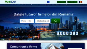 What Risco.ro website looked like in 2021 (3 years ago)