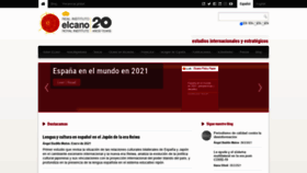 What Realinstitutoelcano.org website looked like in 2021 (3 years ago)