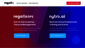 What Regalix.com website looked like in 2021 (3 years ago)