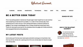 What Reluctantgourmet.com website looked like in 2021 (3 years ago)