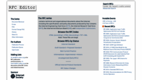 What Rfc-editor.org website looked like in 2021 (3 years ago)