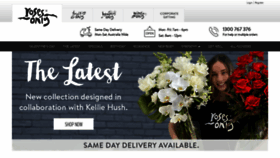 What Rosesonly.com.au website looked like in 2021 (4 years ago)