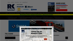 What Rynek-kolejowy.pl website looked like in 2021 (3 years ago)