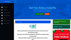 What Rbxboost.com website looked like in 2021 (3 years ago)