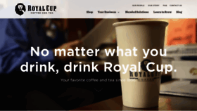 What Royalcupcoffee.com website looked like in 2021 (3 years ago)