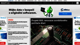 What Root.cz website looked like in 2021 (3 years ago)