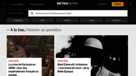 What Retronews.fr website looked like in 2021 (3 years ago)
