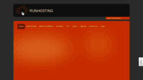 What Runhosting.com website looked like in 2021 (3 years ago)