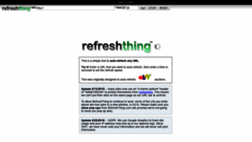 What Refreshthing.com website looked like in 2021 (3 years ago)