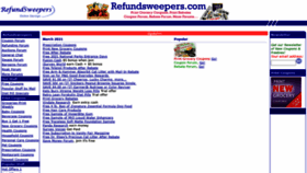 What Refundsweepers.com website looked like in 2021 (3 years ago)