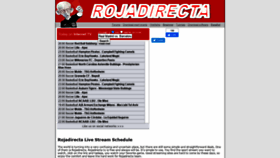 What Rojadirecta.biz website looked like in 2021 (3 years ago)