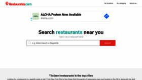 What Restaurants.com website looked like in 2021 (3 years ago)