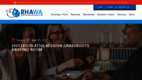 What Rhawa.org website looked like in 2021 (3 years ago)