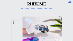 What Rhizome.org website looked like in 2021 (3 years ago)