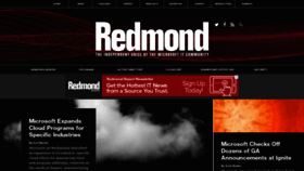 What Redmondmag.com website looked like in 2021 (3 years ago)