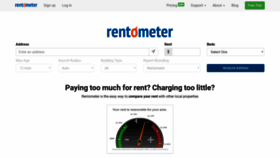 What Rentometer.com website looked like in 2021 (3 years ago)