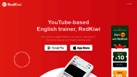 What Redkiwiapp.com website looked like in 2021 (3 years ago)