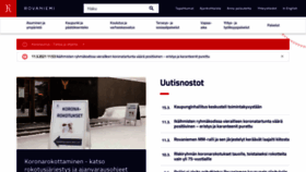 What Rovaniemi.fi website looked like in 2021 (3 years ago)